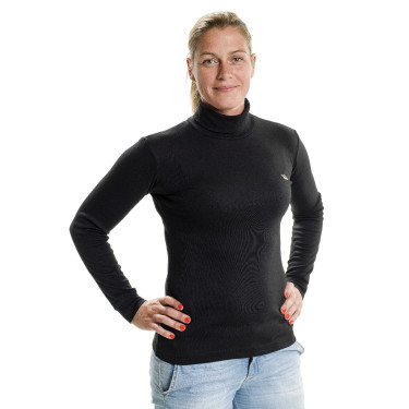 Jersey de cuello alto Back on Track® para mujer Negro