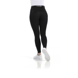 Pantalón Equithème Safir con culera de silicona Negro / azúl