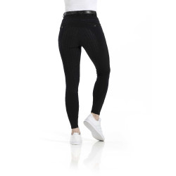 Pantalón Equithème Safir con culera de silicona Negro / azúl