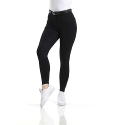 Pantalón Equithème Safir con culera de silicona Negro / azúl