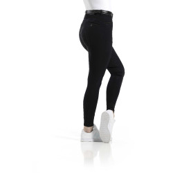 Pantalón Equithème Safir con culera de silicona Negro / azúl