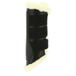 Protectores cerrados Norton de borreguillo sintético Negro / crudo Protectores cerrados Norton de borreguillo sintético Negro / crudo