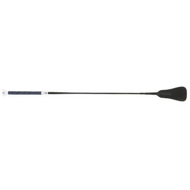Cravache Whip & Go Soft picot Negro / azúl rey