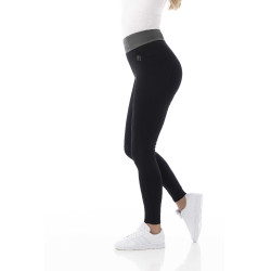 Leggings equitación Equitheme Tea Negro / caqui Leggings equitación Equitheme Tea Negro / caqui