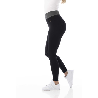 Leggings equitación Equitheme Tea Negro / caqui Leggings equitación Equitheme Tea Negro / caqui