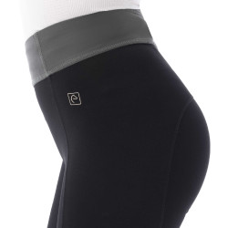 Leggings equitación Equitheme Tea Negro / caqui Leggings equitación Equitheme Tea Negro / caqui