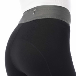 Leggings equitación Equitheme Tea Negro / caqui Leggings equitación Equitheme Tea Negro / caqui