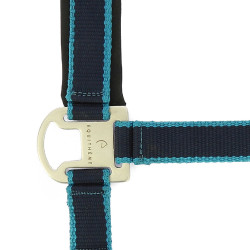 Cabezada + ramal Equitheme Satinado Marina / turquesa Azul