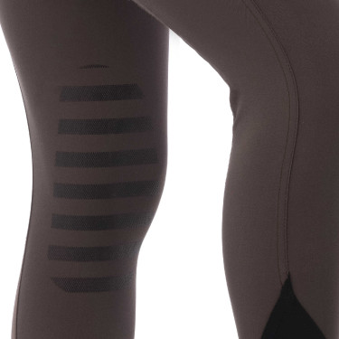 Pantalón Equithème Safir brun, contrastes noirs Marr&amp;amp;amp;oacute;n