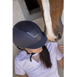 Casco EQUITHEME Airy Negro / azúl brillo Casco EQUITHEME Airy Negro / azúl brillo