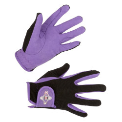 Guantes de equitación Lilli Covalliero Negro / morado