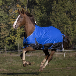 Manta Equi-Theme Tyrex 1200D Aisance Azúl / negro