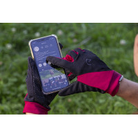 Guantes Equi-Theme Knit digital Negro / azúl marino Guantes Equi-Theme Knit digital Negro / azúl marino