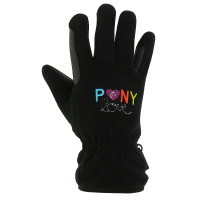 Guantes Equi-Kids PonyLove Negro