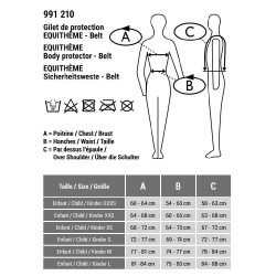 Chaleco de protección Equi-Theme Belt Negro