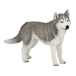 Figurita huski de Siberia Papo