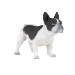 Figurita Bulldog negro y blanco