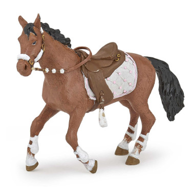Figurine Cheval de la cavaliÃ¨re fashion hiver Papo