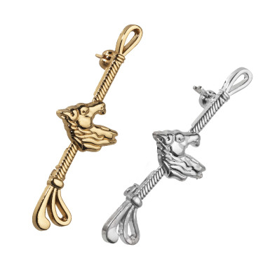 Alfiler de corbata Plateado Gris