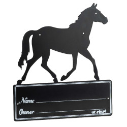 Placa de box "Silhouette de cheval"