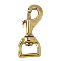 Mosquetón 20 mm cuadrado latón