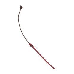 Fusta de doma Whip & Go con empuñadura de plástico Burdeos