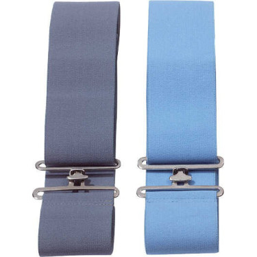 Sobrecincha lisa elástica de manta Gris