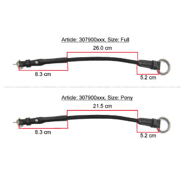Correas de tensado cuero/cuerda Eric Thomas Pro Negro
