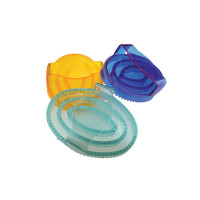 Almohaza ovalada de goma con purpurina Pacífico Azul