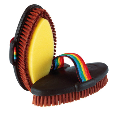 Cepillo esponja con parte superior de P.V.C.