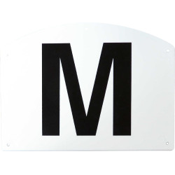 Set de 12 letras de picadero base de plástico Set de 12 letras de picadero base de plástico