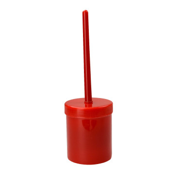 Brocha para Casco con tarro Roja Rojo
