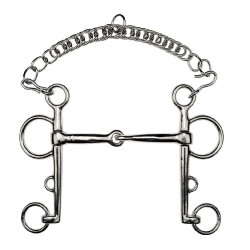 Pelham partido de acero niquelado