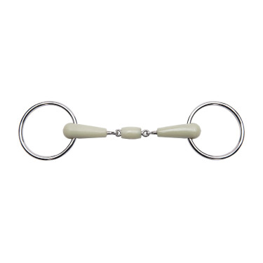 Filete 2 anillas Feeling flexi con embocadura de 3 piezas