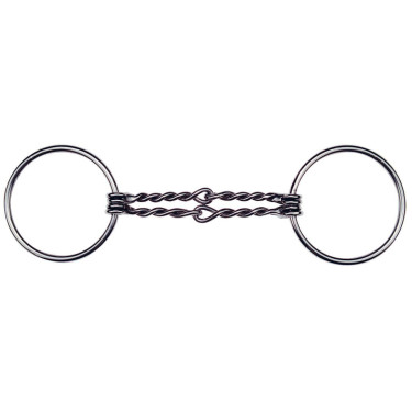 Filete 2 anillas Feeling doble embocadura retorcida