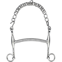 Bocado de doma Feeling l’hotte de acero inoxidable satén con puente