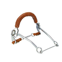 Hackamore muserola de cuero trenzado