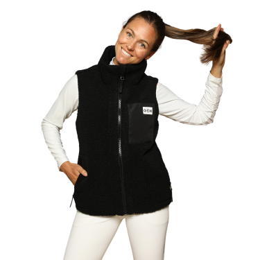Chaleco On GEM sin mangas para mujer Negro