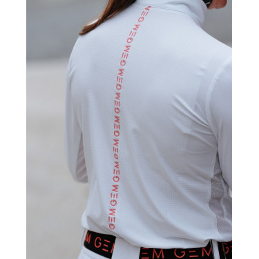 Polo Victore GEM de manga larga para mujer Blanco