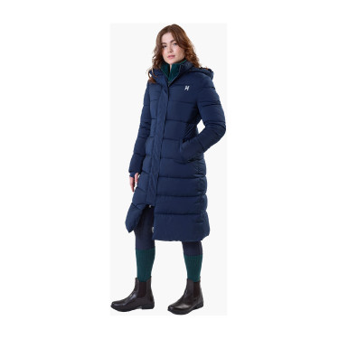 Abrigo largo acolchado Horseware Verve para mujer Marino Azul marino