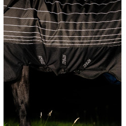 Manta Horseware Amigo 1200D FieldSafe Reflectech Plus Turnout 50 g Negro / negro reflectante