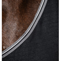 Cobertura de box Horseware Rambo forro de microfibra Negro / tormenta / gris plateado