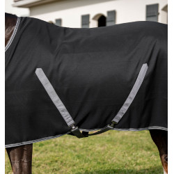 Cobertura de box Horseware Rambo forro de microfibra Negro / tormenta / gris plateado