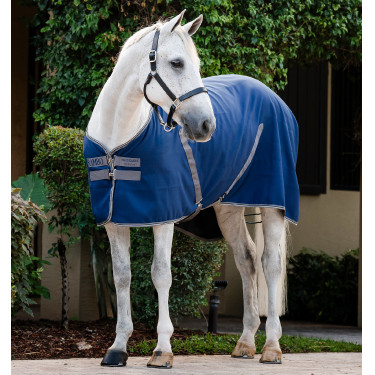 Cobertura de box Horseware Rambo forro de microfibra Marino / tormenta / gris plateado Azul marino