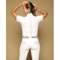 Polo Victore GEM de manga corta para mujer Blanco