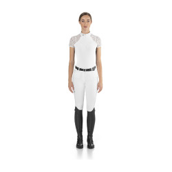 Polo de concurso Florentine Ego7 de manga larga para mujer Blanco