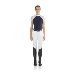 Polo de concurso Florentine Ego7 de manga larga para mujer Marino Azul marino