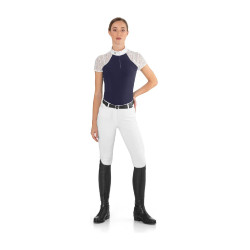 Polo de concurso Florentine Ego7 de manga larga para mujer Marino Azul marino