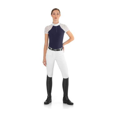Polo de concurso Florentine Ego7 de manga larga para mujer Marino Azul marino