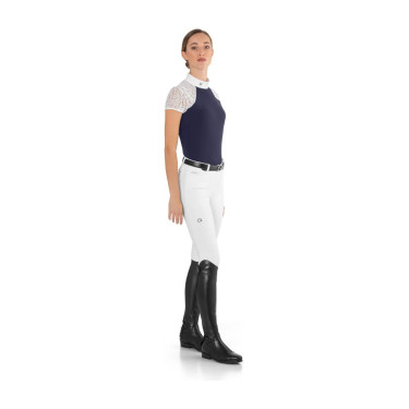 Polo de concurso Florentine Ego7 de manga larga para mujer Marino Azul marino